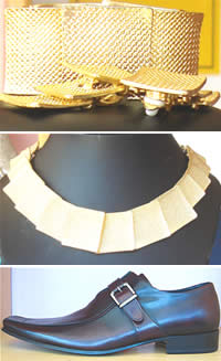 J’adores - costume jewellery in gold plate, wedding jewellery, dress shoes for men