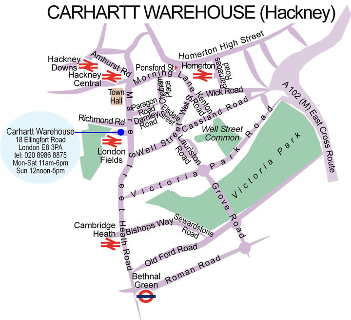 Carhartt outlet store London, UK